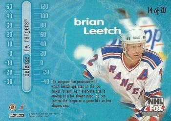 1996-97 SkyBox Impact - NHL on FOX #14 Brian Leetch Back