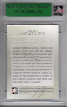 2007-08 In The Game Ultimate Memorabilia #15 Dany Heatley  Back