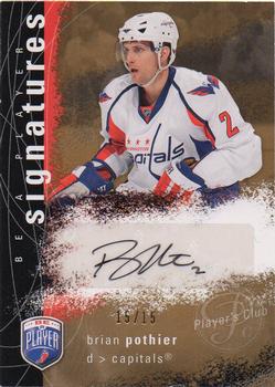 2007-08 Upper Deck Be a Player - Signatures Player's Club #S-BP Brian Pothier  Front