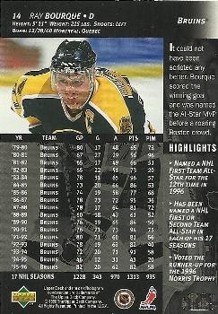 1996-97 Upper Deck #14 Ray Bourque Back