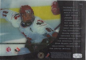 1996-97 Upper Deck Ice #122 Boyd Devereaux Back