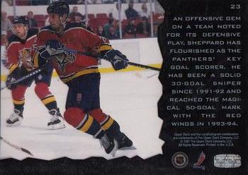 1996-97 Upper Deck Ice #23 Ray Sheppard Back