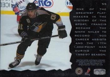1996-97 Upper Deck Ice #55 Ron Francis Back