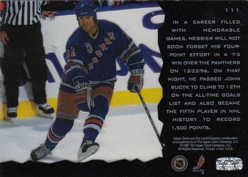 1996-97 Upper Deck Ice #111 Mark Messier Back