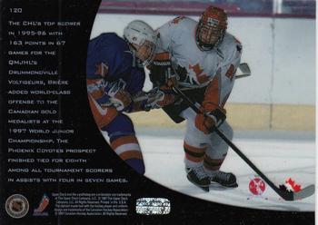 1996-97 Upper Deck Ice #120 Daniel Briere Back