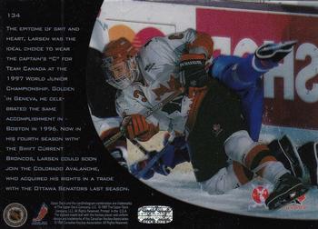 1996-97 Upper Deck Ice #134 Brad Larsen Back