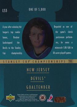 1996-97 Upper Deck - Lord Stanley's Heroes Quarterfinals #LS5 Martin Brodeur Back