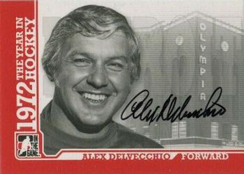 2009-10 In The Game 1972 The Year In Hockey - Autographs #A-AD Alex Delvecchio Front