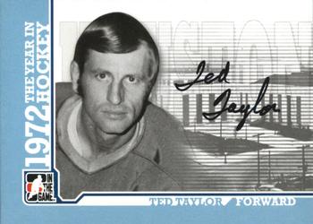 2009-10 In The Game 1972 The Year In Hockey - Autographs #A-TT Ted Taylor  Front