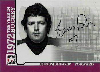 2009-10 In The Game 1972 The Year In Hockey - Autographs #A-GPI Gerry Pinder  Front