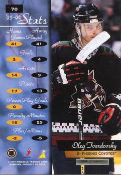 1996-97 Zenith #70 Oleg Tverdovsky Back