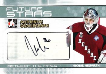 2009-10 In The Game Between The Pipes - Authentic Goaliegraphs #A-MN Michal Neuvirth  Front