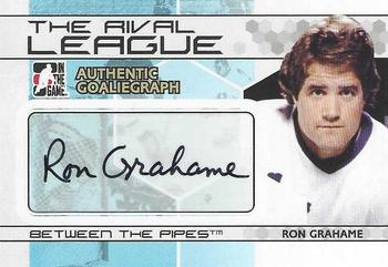 2009-10 In The Game Between The Pipes - Authentic Goaliegraphs #A-RG Ron Grahame  Front