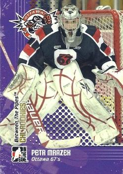 2009-10 In The Game Between The Pipes - CHL Rookies #CR02 Petr Mrazek  Front