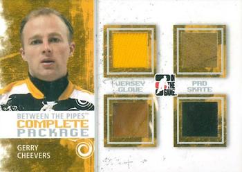 2009-10 In The Game Between The Pipes - Complete Package Silver #CP06 Gerry Cheevers  Front