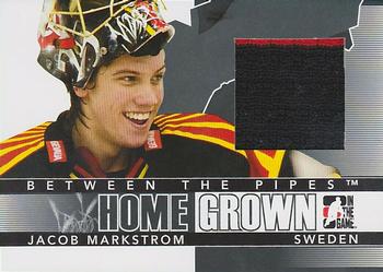 2009-10 In The Game Between The Pipes - Homegrown Black #HG-15 Jacob Markstrom  Front