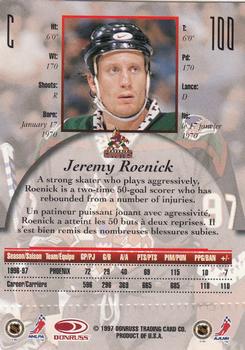 1997-98 Donruss Canadian Ice #100 Jeremy Roenick Back