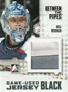 2009-10 In The Game Between The Pipes - Jerseys Black #M45 Miika Wiikman  Front