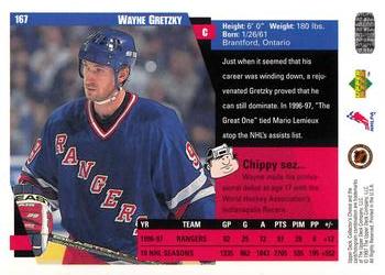1997-98 Collector's Choice #167 Wayne Gretzky Back