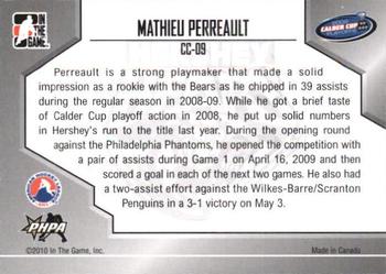 2009-10 In The Game Heroes and Prospects - Calder Cup Winners #CC-09 Mathieu Perreault  Back