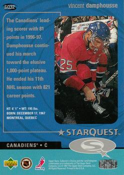 1997-98 Collector's Choice - StarQuest #SQ32 Vincent Damphousse Back