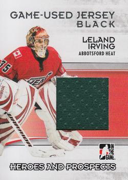 2009-10 In The Game Heroes and Prospects - Game Used Jerseys #M-01 Leland Irving  Front