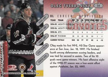 1997-98 Donruss #54 Oleg Tverdovsky Back