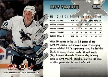 1997-98 Donruss #55 Jeff Friesen Back
