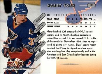 1997-98 Donruss #138 Harry York Back
