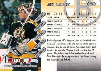 1997-98 Donruss #22 Jim Carey Back
