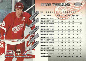 1997-98 Donruss #2 Steve Yzerman Back