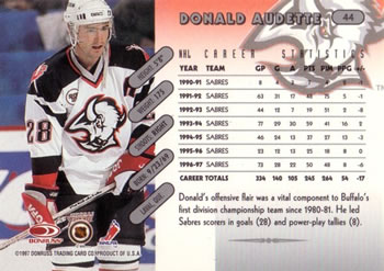 1997-98 Donruss #44 Donald Audette Back