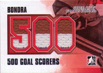 2009-10 In The Game Superlative - Famous Fabrics 500 Goal Scorers Jerseys Silver #GSJ-37 Peter Bondra  Front