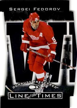 1997-98 Donruss Preferred - Line of the Times #1-B Sergei Fedorov Front