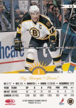 1997-98 Leaf #13 Ray Bourque Back