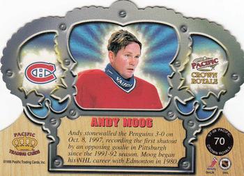 1997-98 Pacific Crown Royale #70 Andy Moog Back