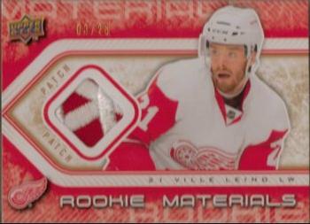 2009-10 Upper Deck - Rookie Materials Patches #RM-VL Ville Leino  Front