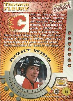 1997-98 Pacific Dynagon #15 Theoren Fleury Back
