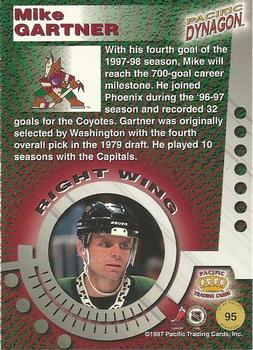 1997-98 Pacific Dynagon #95 Mike Gartner Back