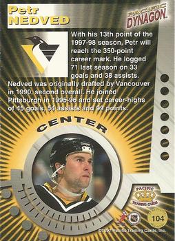 1997-98 Pacific Dynagon #104 Petr Nedved Back
