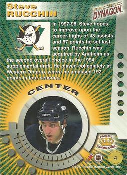 1997-98 Pacific Dynagon #4 Steve Rucchin Back