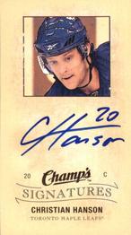 2009-10 Upper Deck Champ's - Signatures #CS-CH Christian Hanson Front