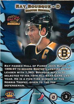1997-98 Pacific Invincible - Feature Performers #3 Ray Bourque Back