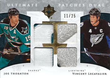 2009-10 Upper Deck Ultimate Collection - Ultimate Patches Duos #UJ2-LT Vincent Lecavalier / Joe Thornton  Front