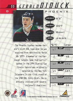 1997-98 Pinnacle Be a Player #55 Gerald Diduck Back