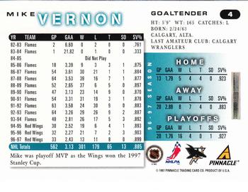 1997-98 Score #4 Mike Vernon Back