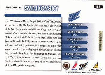 1997-98 Score #53 Jaroslav Svejkovsky Back