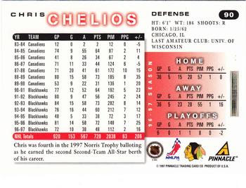 1997-98 Score #90 Chris Chelios Back