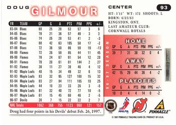 1997-98 Score #93 Doug Gilmour Back