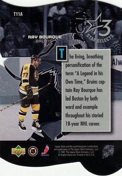 1997-98 Upper Deck - Three Star Selects #T11A Ray Bourque Back